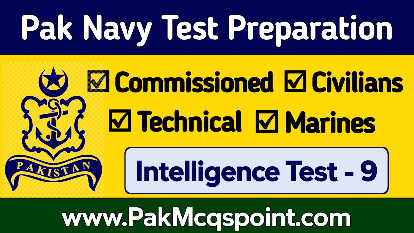 Pak Navy Intelligence Verbal Test Paper-9 Page 1 - Pak Mcqs Point
