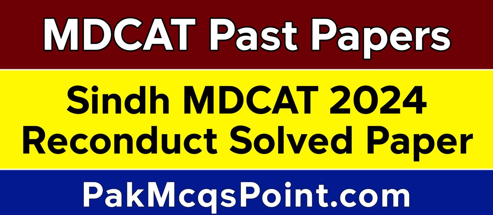 Tab Rekanduct Sindh MDCAT 2024 Re Conduct Paper Page 1 - Pak Mcqs Point